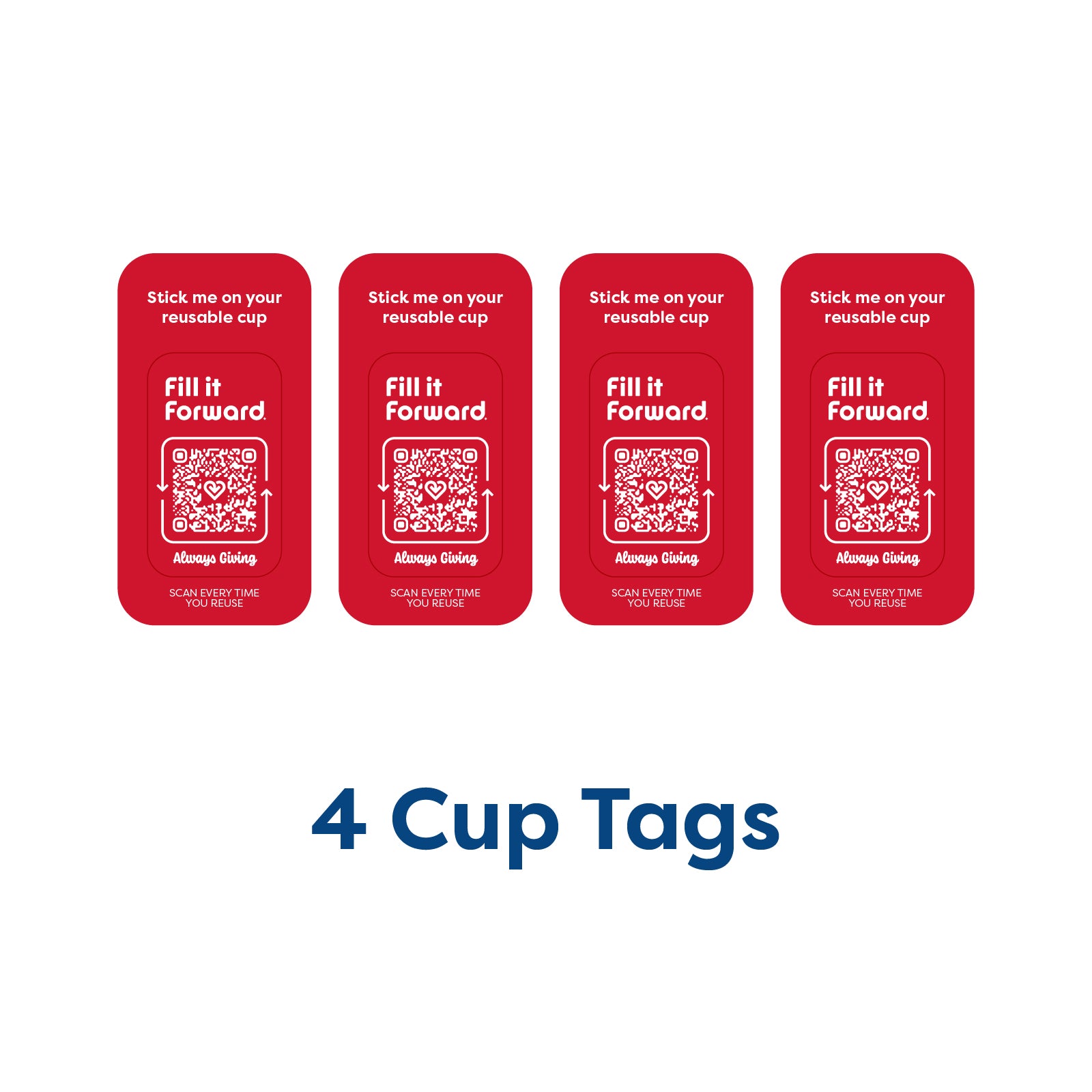Family 4-Pack — Cup Sticker